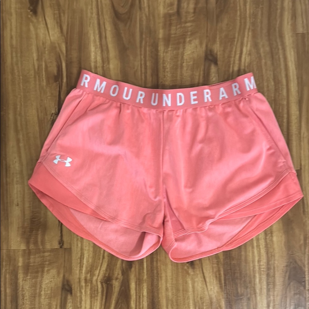 Under Armour Pink Athletic Shorts medium